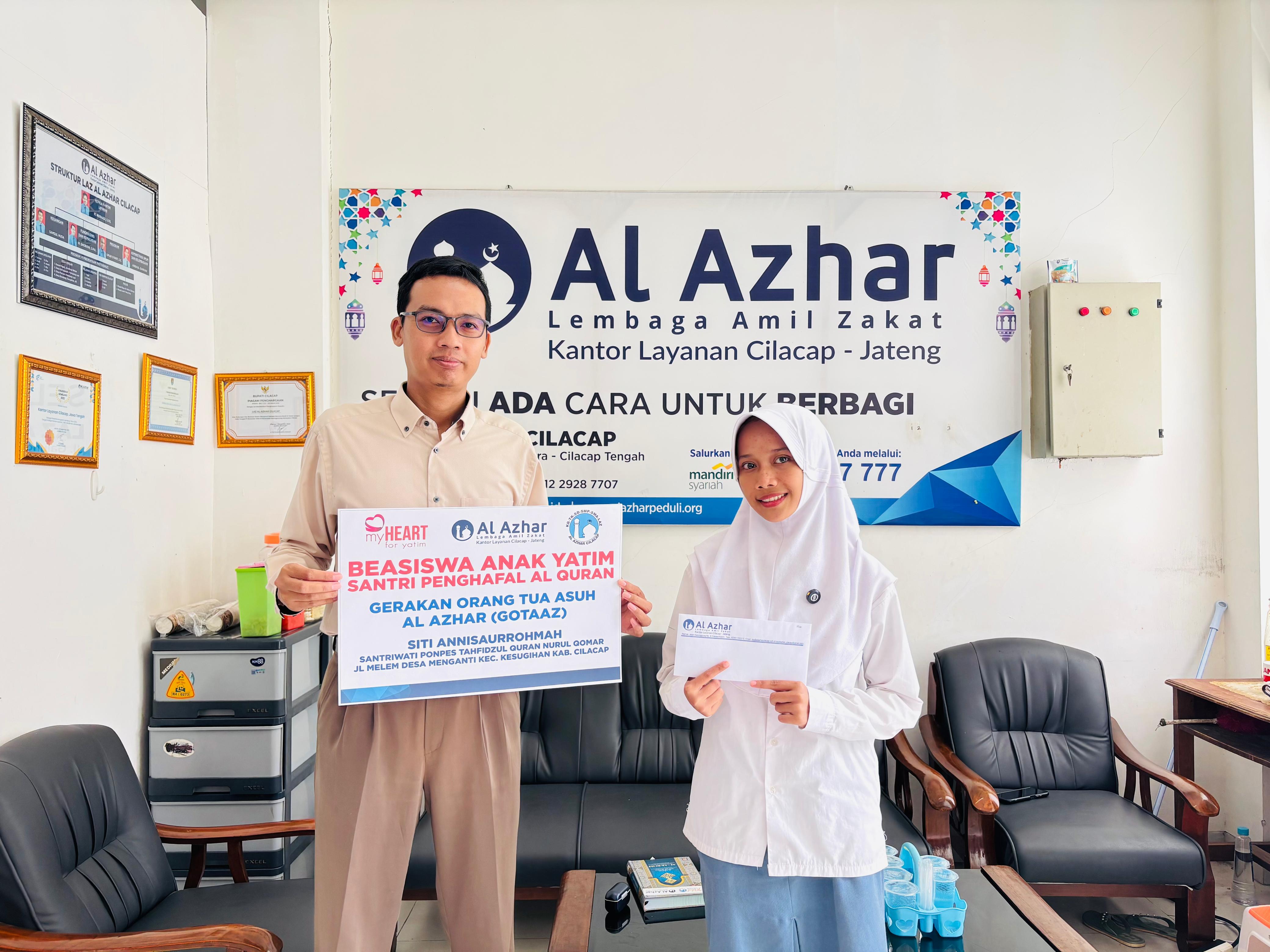 Beasiswa Pendidikan Anak Yatim Piatu (GOTAAZ) Santri Tahfidzul Quran