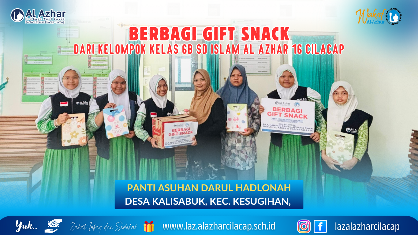 Berbagi Gift Snack Untuk Panti Asuhan Dari Murid Kelas 6B
