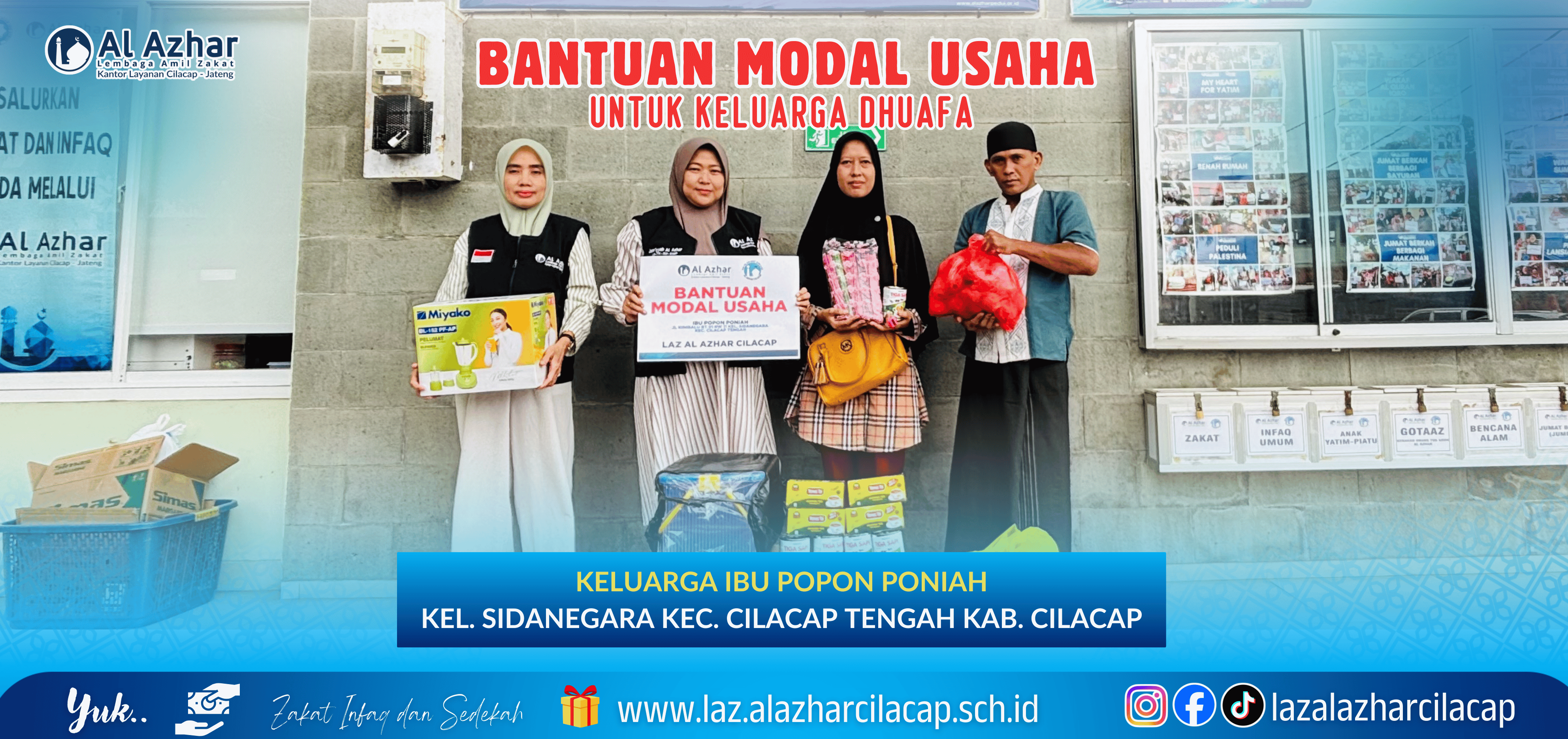 BANTUAN MODAL USAHA UNTUK KELUARGA DHUAFA