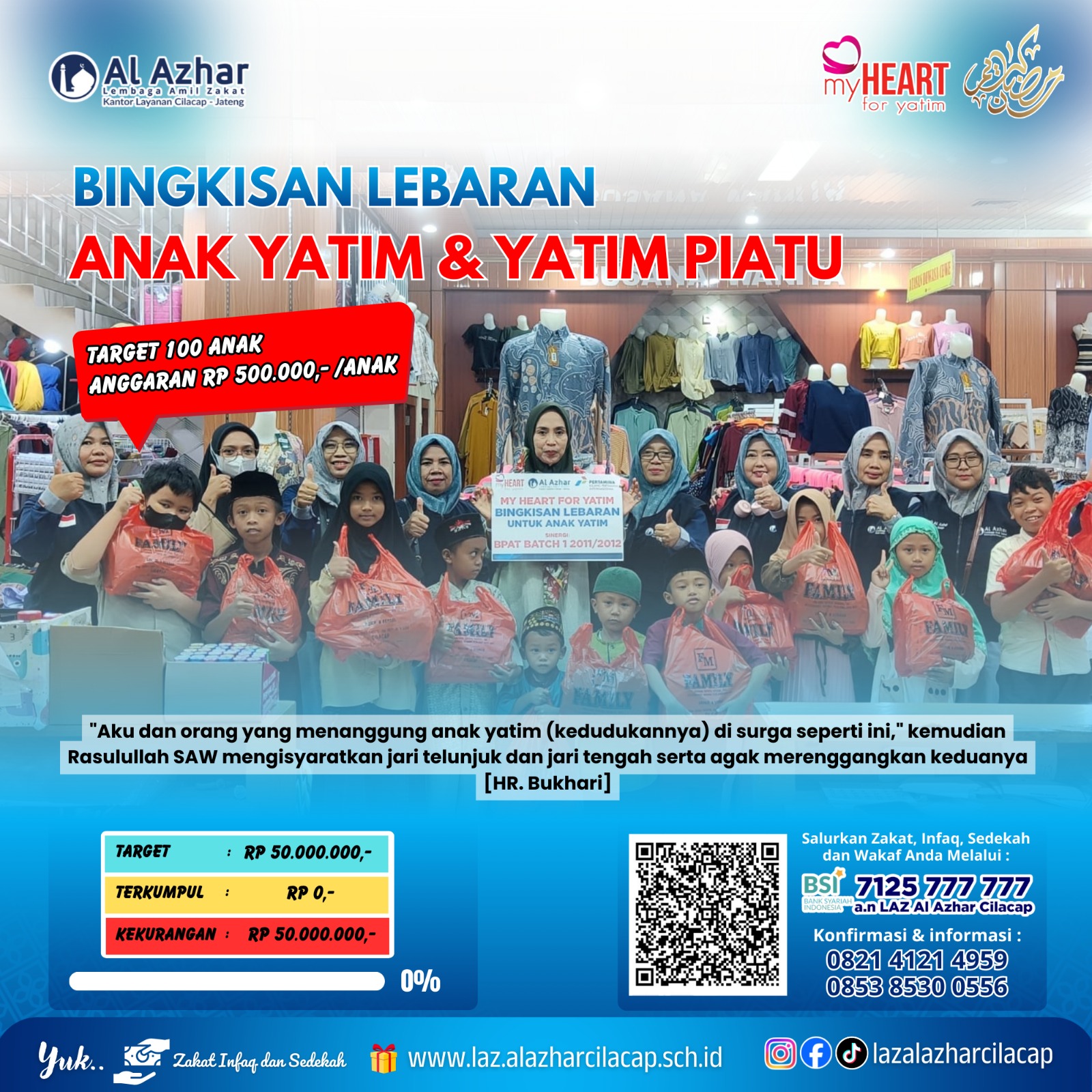 Bingkisan Lebaran Anak Yatim dan Yatim Piatu